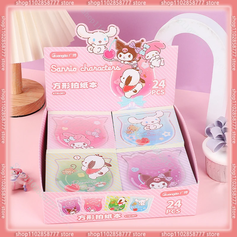 

Альбом для книг Sanrio 4/24, квадратный, с рисунком из бумаги, с мультяшным рисунком, для девушек, инструмент для письма