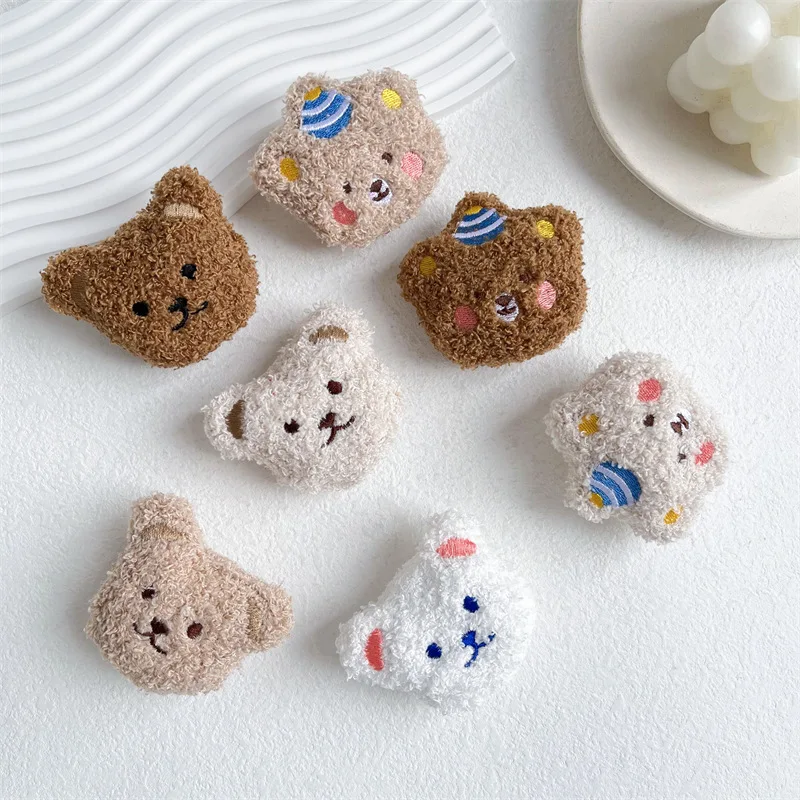 Adorable Fluffy Cartoon Plush Phone Holder and Grip Stand