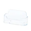 1 Pcs Clear Desk Shelf Box Storage Display Stand Acrylic Plastic Transparent Desktop Business Card Holder Place Card Holder 5
