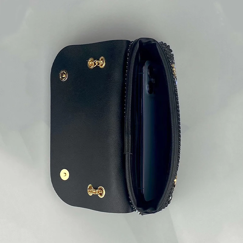 JIOMAY Fashion Messenger Bag Luxury Designer Bags Pearl Square Bag Diamond Luxury Purse For Wedding Bags For Women 2024 Handbag