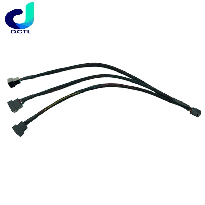 Mainboard CPU 4 PIN Fan Extention Cables PWM 4P Adapter Cable Computer Case 4 PIN Power Cables Connectors Fan Splitter