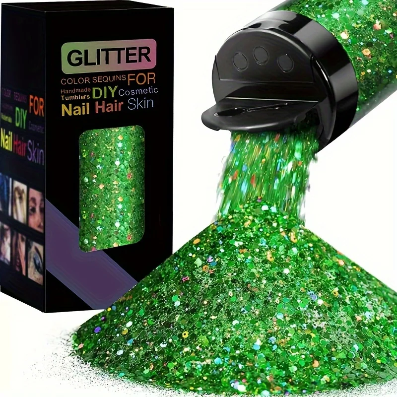 Glitter Sequins 50g Mixed Size Laser Sparkle Flakes for DIY Nail Hair Skin Music Festival