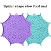 Pet Supplies Cat Licking Pad Silicone Dog Licking Plate Cute Pet slow licking mat dog cat bowl Spider shaped slow food lick mat 2