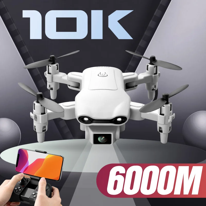 

V9 Mini Drone 10K Dual Camera HD Wide Angle WIFI FPV 6000M Aerial Photography Helicopter Foldable Quadcopter Toy Gift