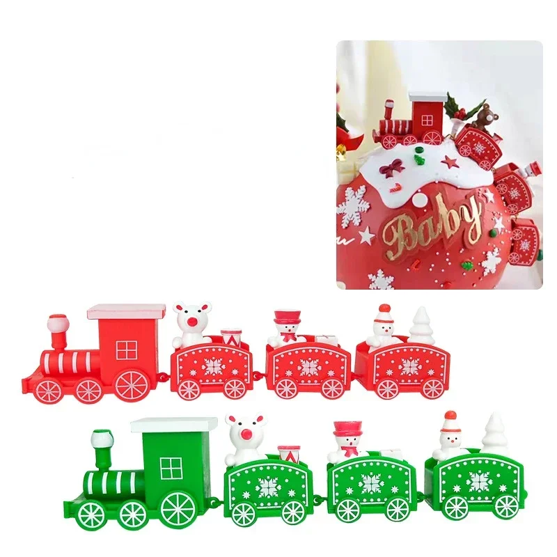 Plastic Train Christmas Ornament Merry Christmas Decoration For Home Xmas Gifts Noel Natal Navidad Happy New Year christmas decorations