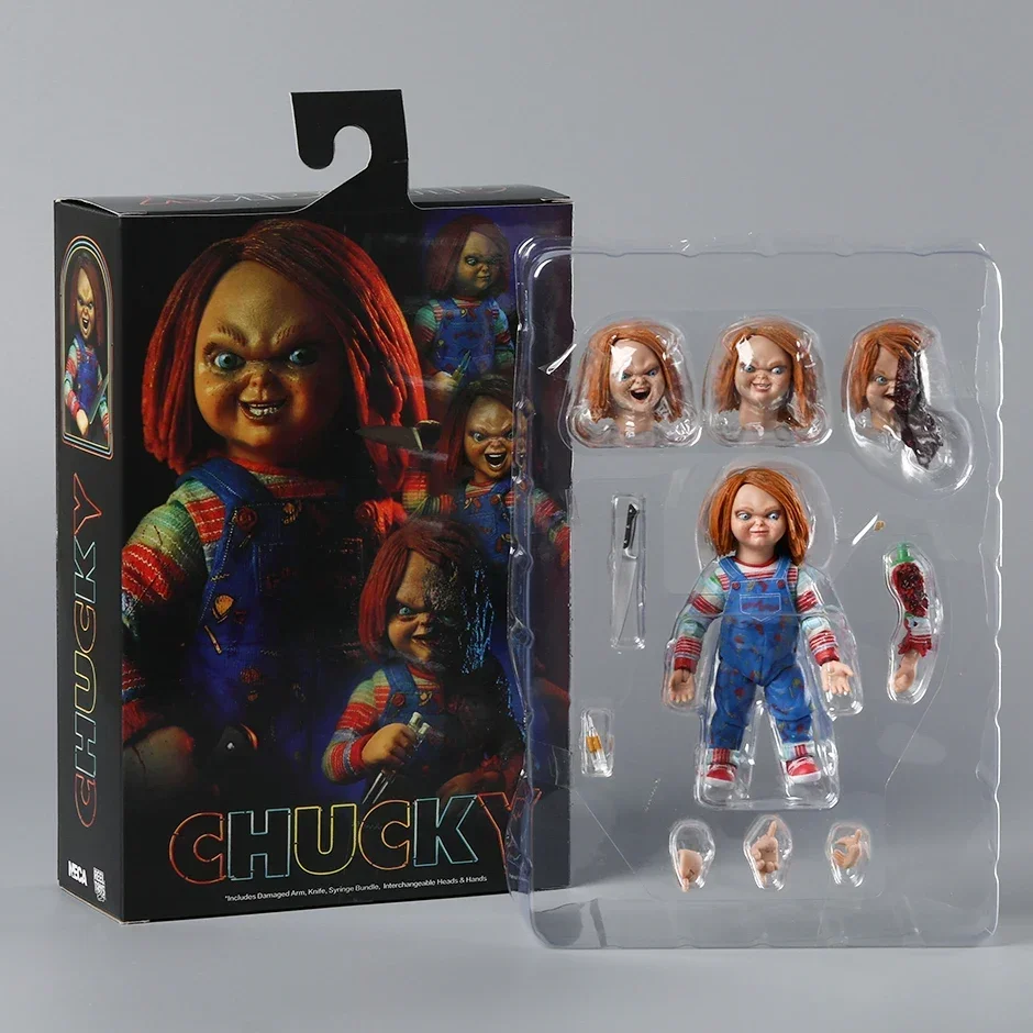 thumbnail image 1 of Figura de acción de PVC de Chucky Ultimate de la serie de televisión NECA, modelo coleccionable de juguete, 1 of 5