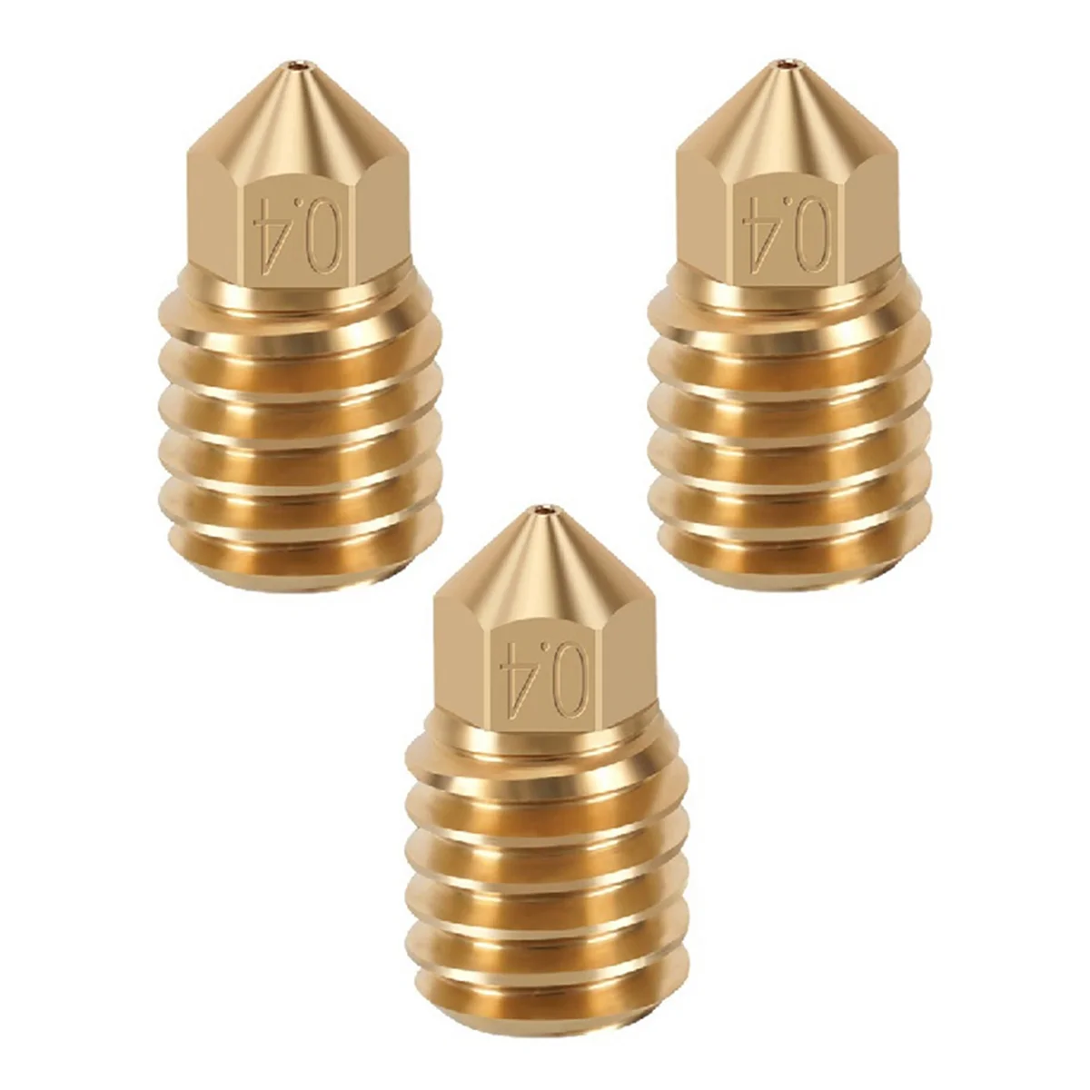 

3Pcs 0.4mm CHT Clone Brass Nozzle High Flow Three Holes 3D Printer CHT Nozzle Clone Cht for Bambu Lab X1 P1P Hotend