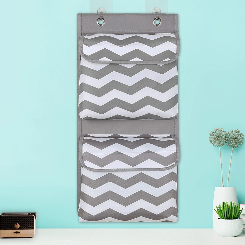 1PC Oxford Fabric Wall Door Hanging Bag Organizer Storage Pouches Wardrobe Closet Storage Bag Sundries Pouches 4