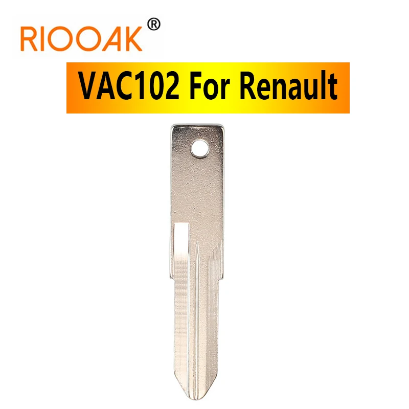 5pcs Car Remote Key Uncut Blade VAC102 For Renault Megan Modus Clio Modus Kangoo Logan Sandero Duster Car Alarm