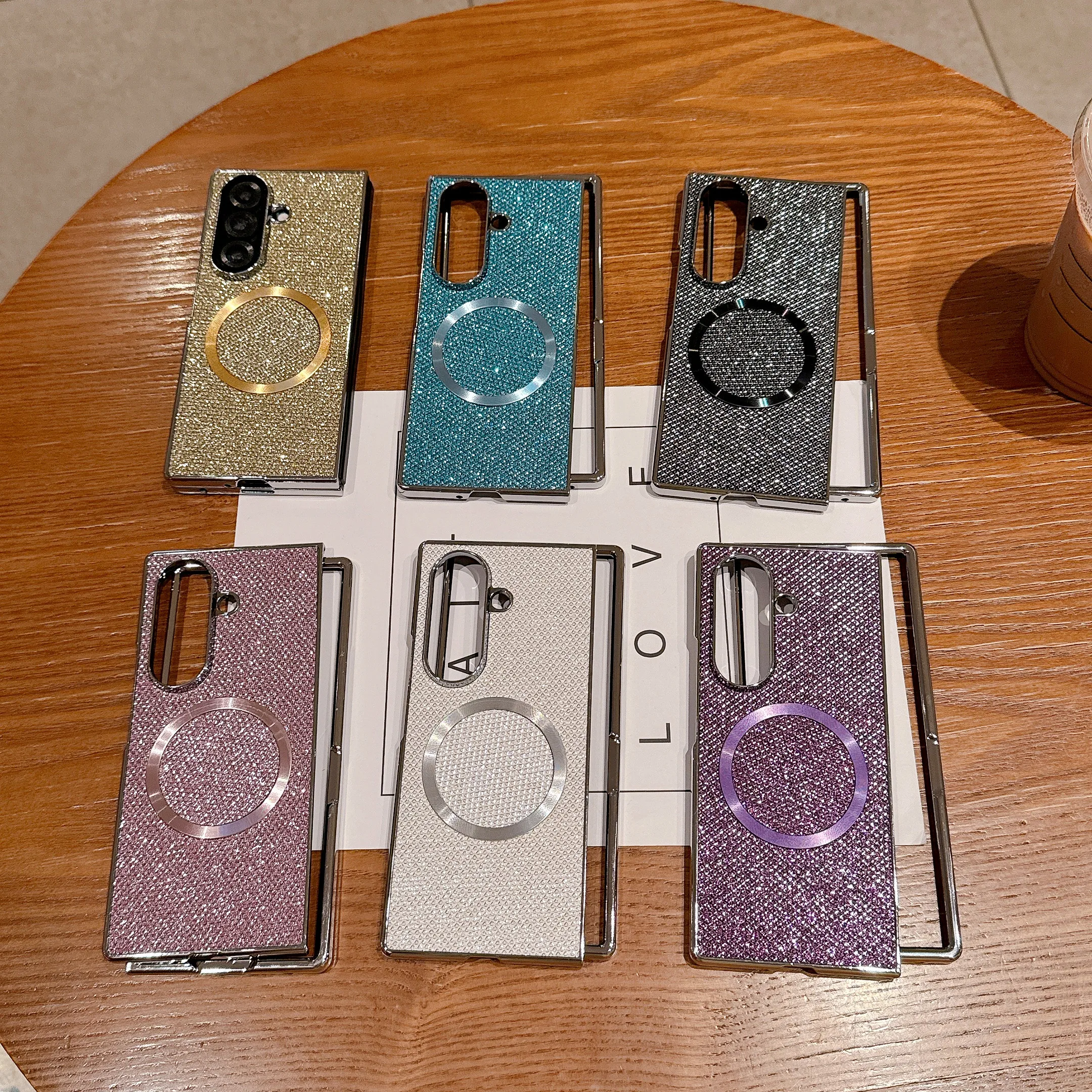 Luxury Electroplating Sparkling Magnetic Phone Case - Good Texture Shockproof Bling Cover