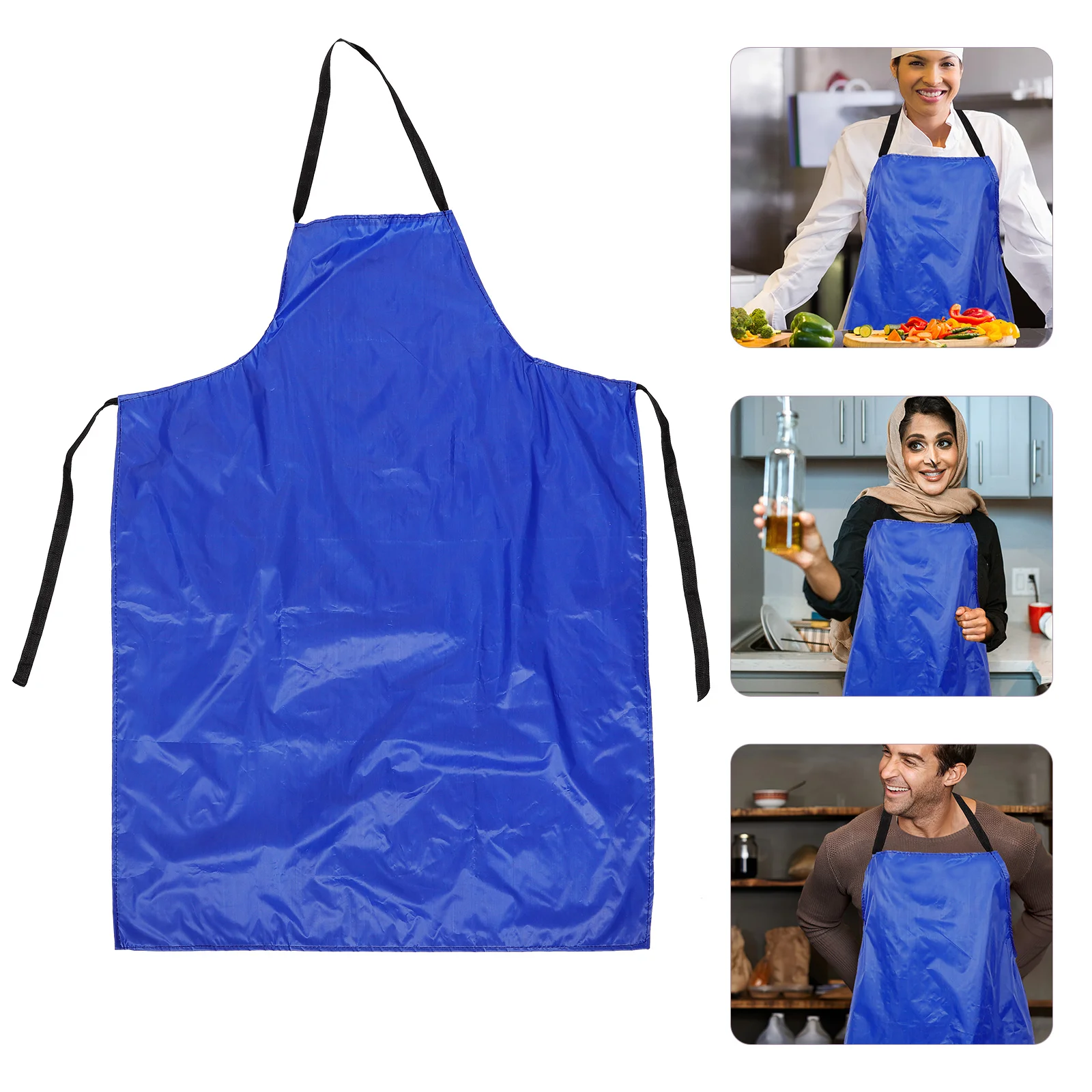 

Waterproof Chef Apron For Kitchen for Lab Clothing Dish Washing Polyester Taffeta Coated Fabric Adjustable Cooking Clothes