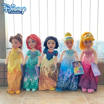 20cm Disney Princess Series Plush Toys Kawaii Snow White Cinderella Stuffed Doll Girl Birthday Party Room Decoration Doll Gift