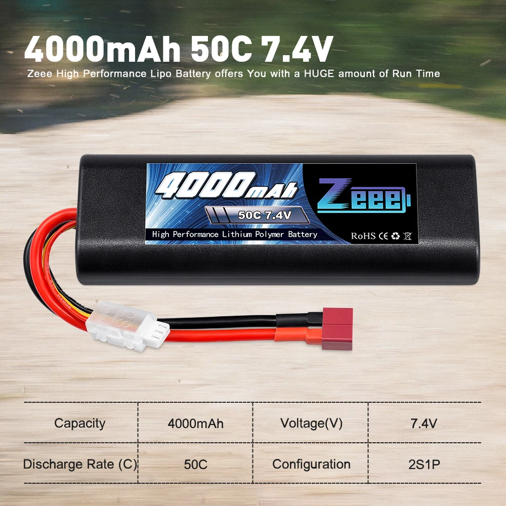 2x Batterie Zeee 4S Lipo 3000mAh 14.8V 50C XT60 - Puissante Pour RC Voiture, Drone, Avion