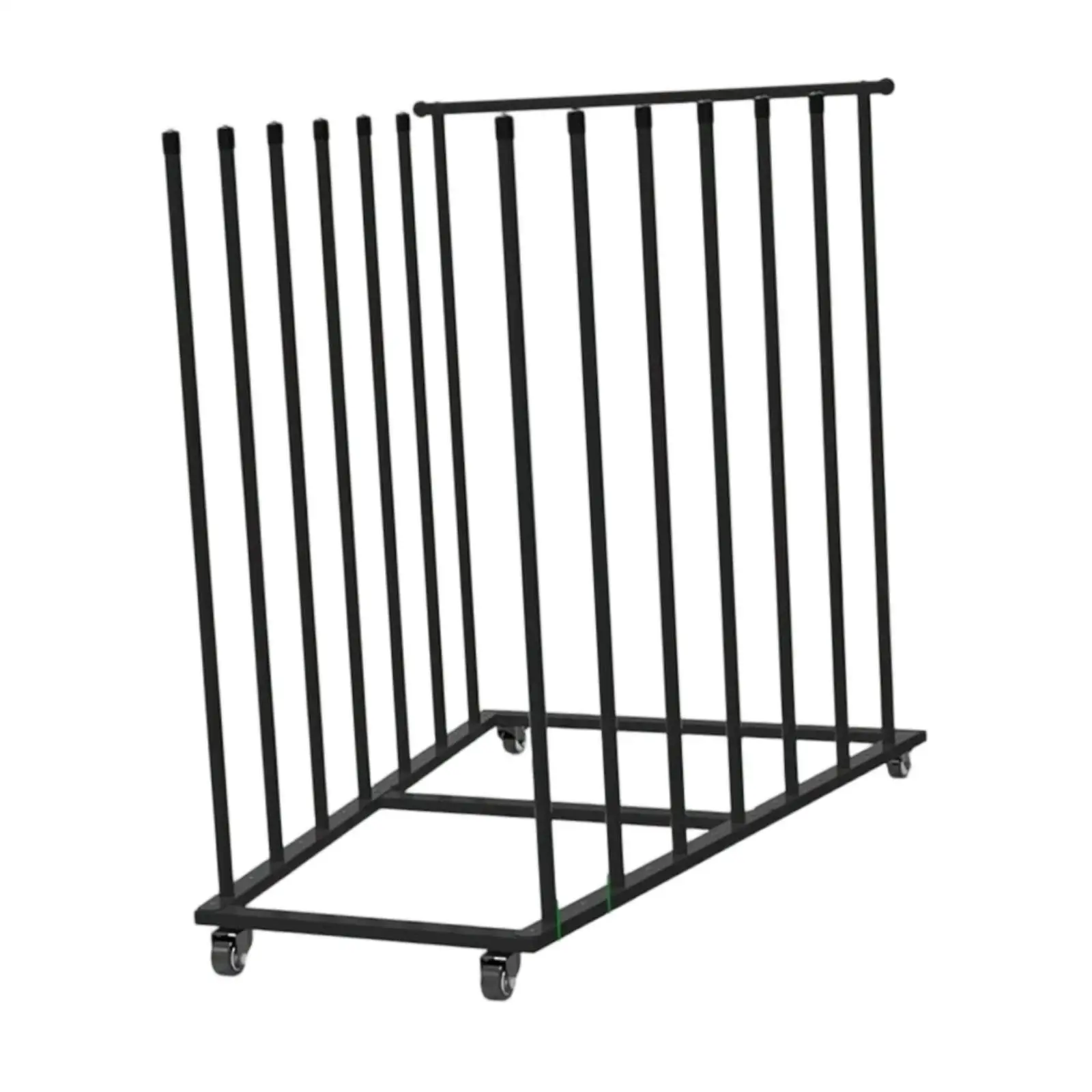 Carton Storage Rack with 360° Swivel Casters Versatile Iron Art Storage Cart