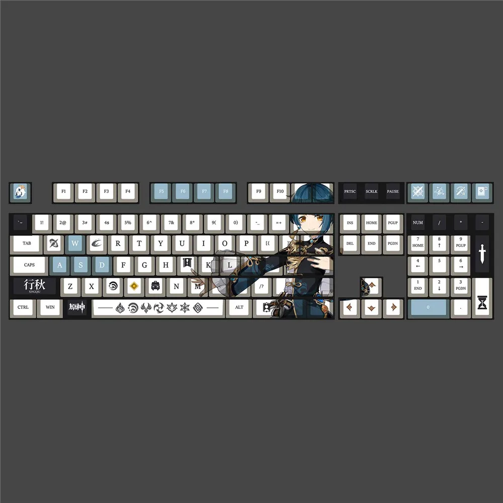 anime keycap teclado mecânico para cereja mx