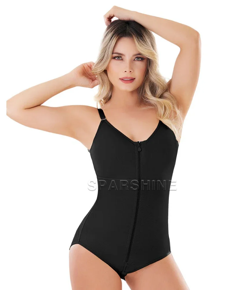 Sexy Back Tied Triangular Bodysuit High Compression Tummy Control Butt Lifting Seamless Shaping Underwear With Bra