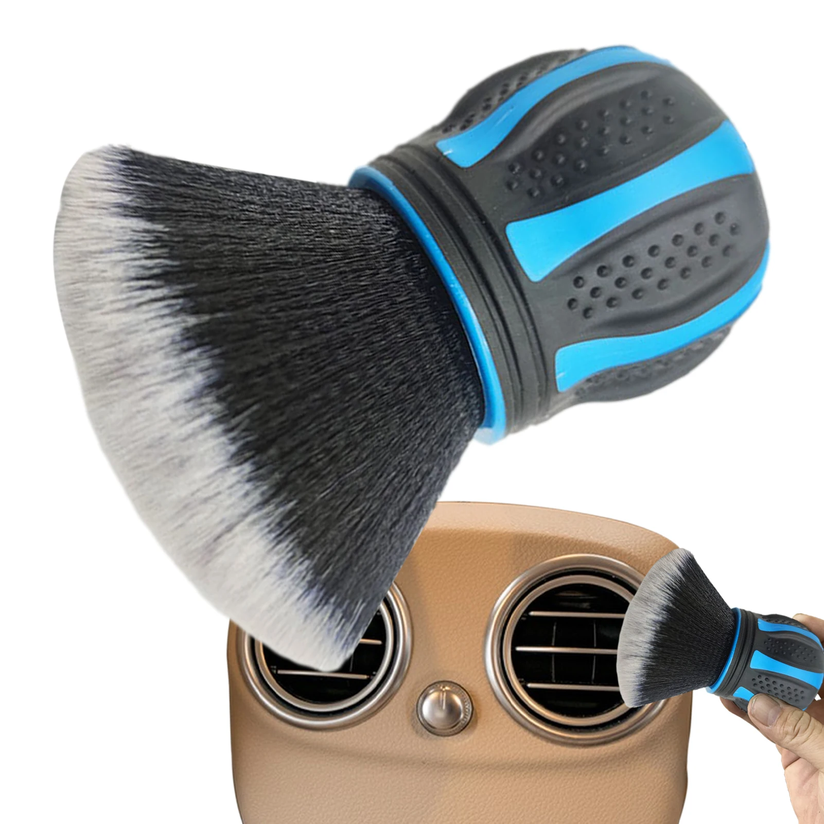 Car Detailing Brushes Soft Bristles Auto Interior Dust Cleaner Automotive Air Conditioner Outlet Brush For Car Interior Cleaning