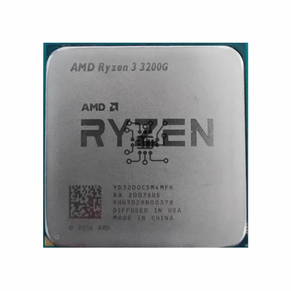 AMD Ryzen 3 3200G R3 3200G 3.6 GHz Quad-Core Quad-Thread 65W CPU Processor L3=4M YD3200C5M4MFH Socket AM4