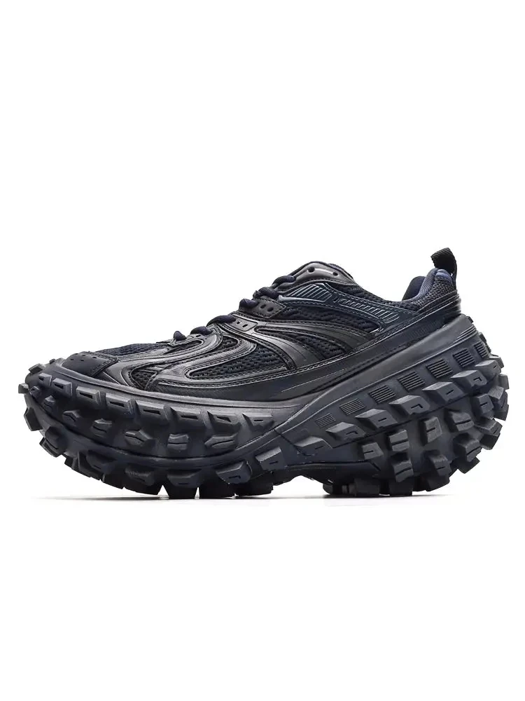 Designer Men Safety Paris Walking Old Dad Height Increasing Defender Thick Sole Mesh Breathable Casual Sneakers Tire Tank Shoes