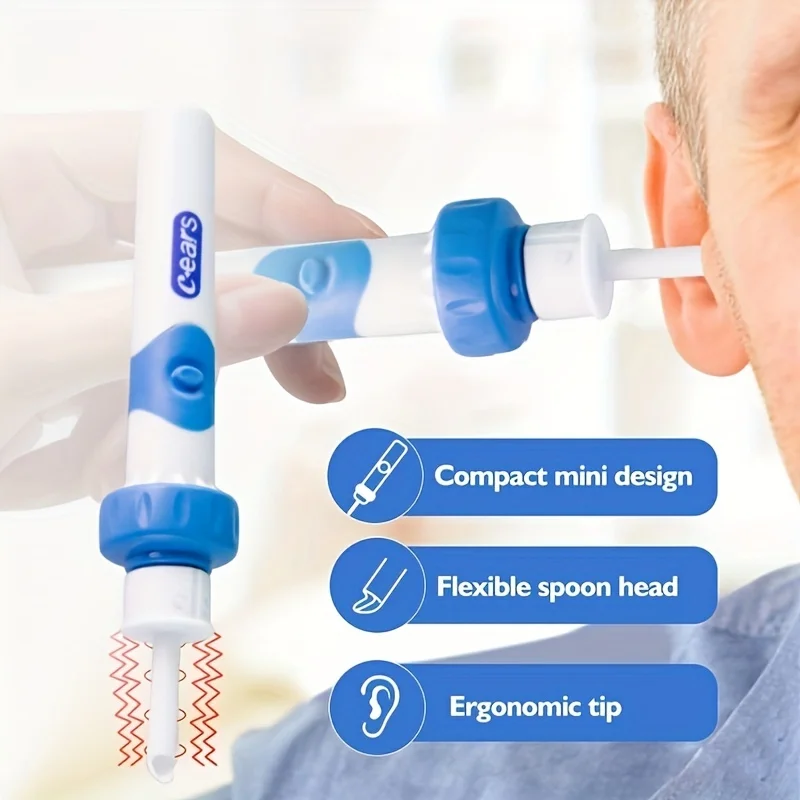 ElectricEarSuctionDeviceSafePainlessEarCleanerSiliconEarSpoon