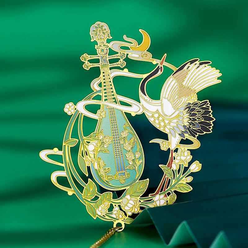 Chinese Style The Forbidden City December Metal Small Bookmarks Students Teacher's Day Exquisite Gifts Souvenirs Decoration, 1Pc