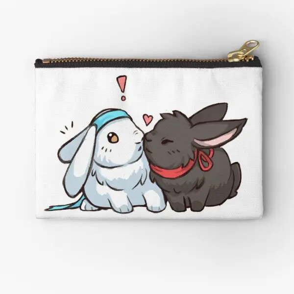 

Wangxian Bunnies Zipper Pouches Cosmetic Packaging Wallet Bag Underwear Pure Money Socks Coin Panties Women Small Key Pocket