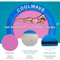 Inflatable Water Hammock, Round Floating Ring, Enjoyable Floating Hammocks, Portable Inflatable Raft for Family, Water Hammock 2