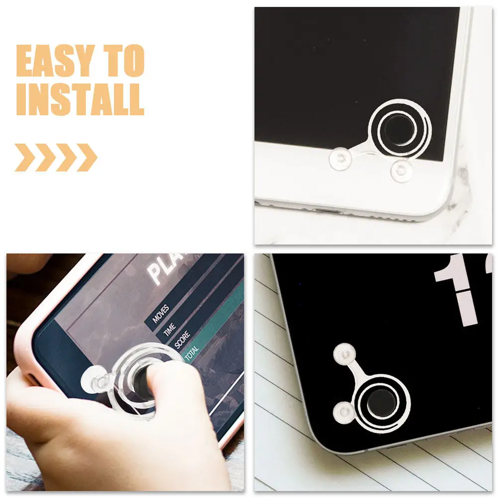 2Pcs 모바일 게임 조이스틱 컴팩트 폰 게임 컨트롤러 모바일 게임용 고감도 터치 스크린 조이스틱 게임 그립