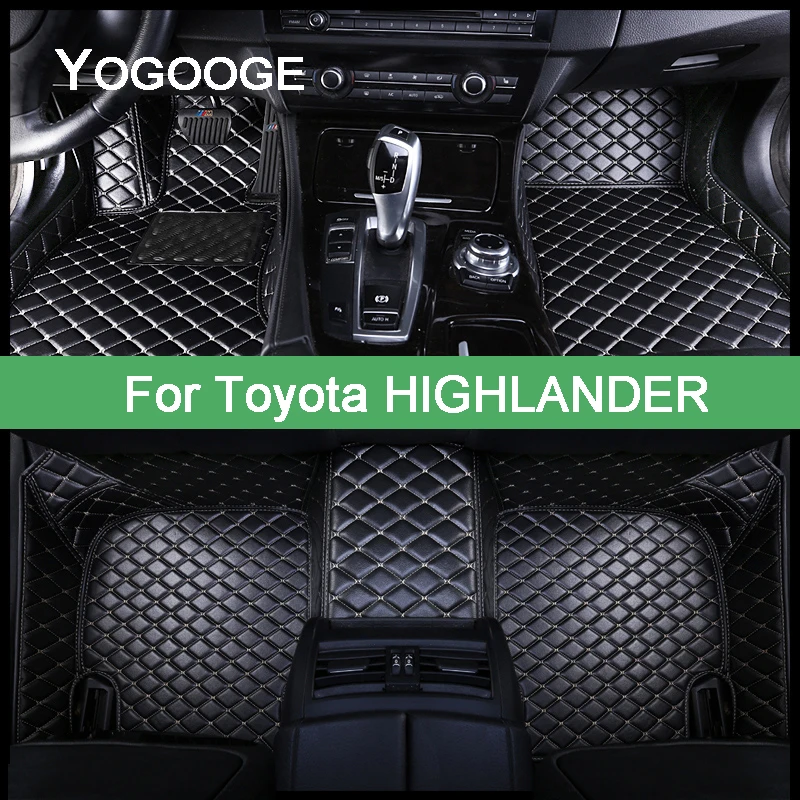 YOGOOGECustomCarFloorMatsForToyotaHIGHLANDERKLUGER5seats