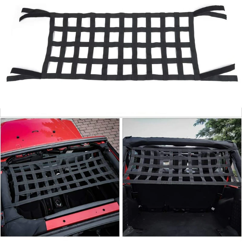 Universal Soft Nylon Car Multifunction Roof Hammock Net Cargo Storage