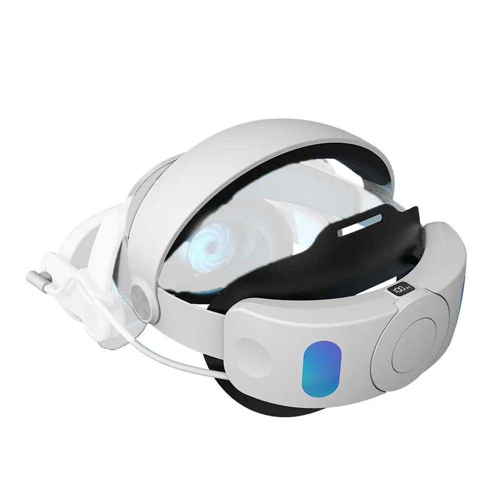

Подходит для Quest 3, заряжаемая повязка на голову, сменная Регулировка VR с аккумулятором 6000 мАч, срок службы для Meta Quest 3, повязка на голову