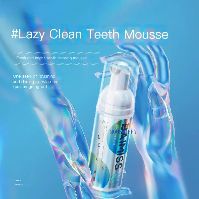 

Teeth Whitening Mousse Toothpaste Dental Tools Oral Hygiene Tooth White Cleaning Gel Removes Plaque Stains Bad Breath