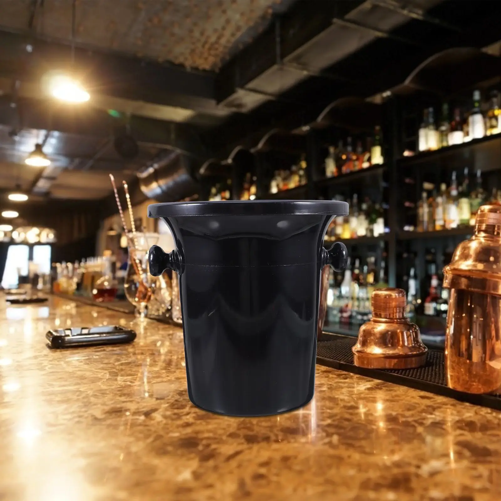 Spit Barrel Double Ears Wine Spittoons Ice Buckets Western Spitting Barrels Plastic Tasting Accessories Round Glasses
