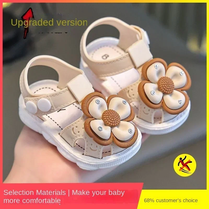 2024 Summer Baby Boys Girls Sandals Children Beach Sandals Cartoon Infant Toddler Shoes Comfortable Soft Sole Kids Student Shoes