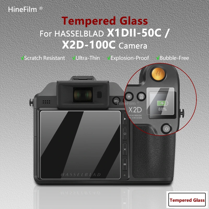 X2D100C X1D2-50C Vetro Per Fotocamera 9H Durezza Schermo Lcd In Vetro Temperato + Informazioni Protezione Dello Schermo Vetro Hasselblad X1Dii-50C Fot