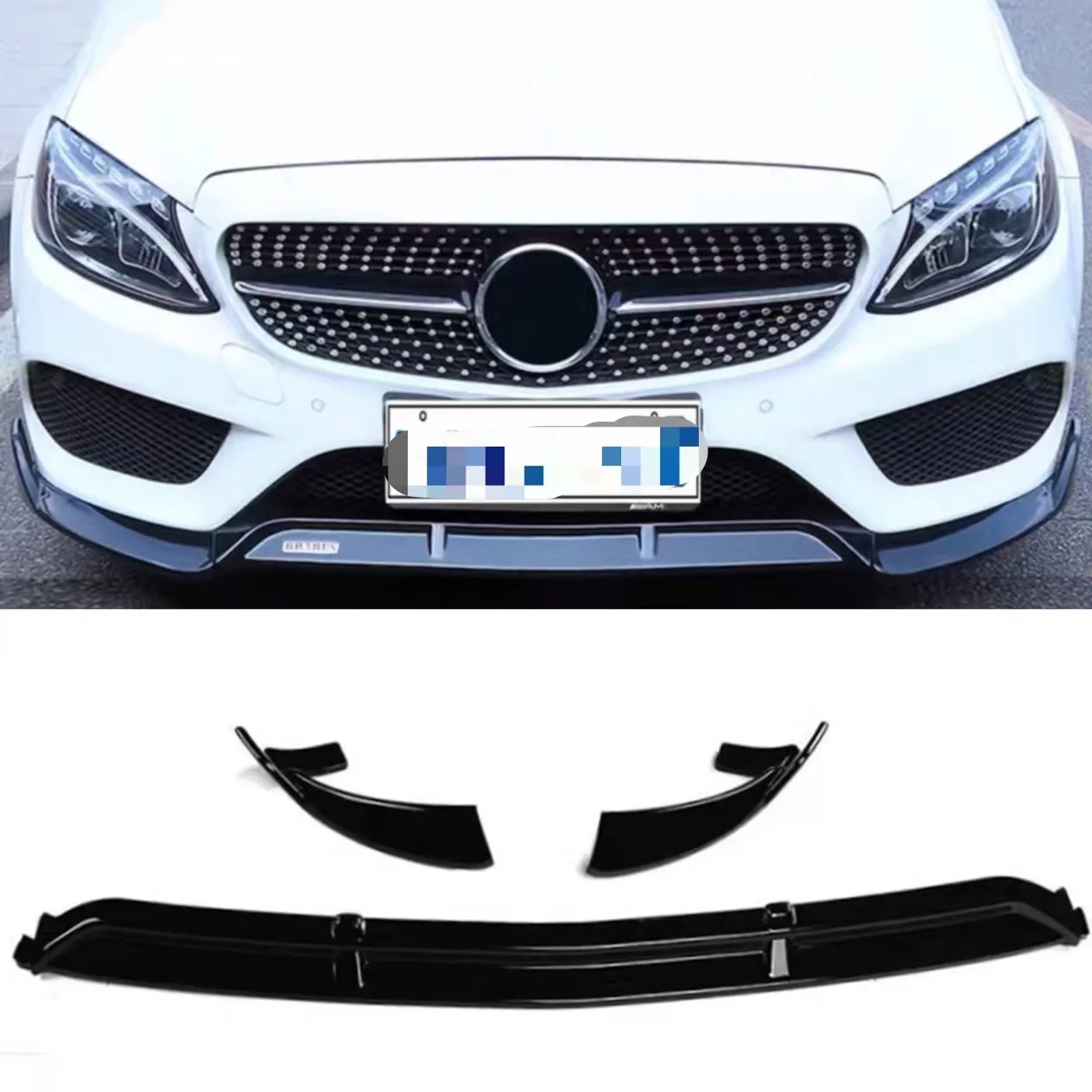 

Front Bumper Lip Spoiler Splitters Diffuser Body Kit For Mercedes Benz GLC X253 W253 C253 COUPE GLC200 GLC260 GLC300 2016-2019