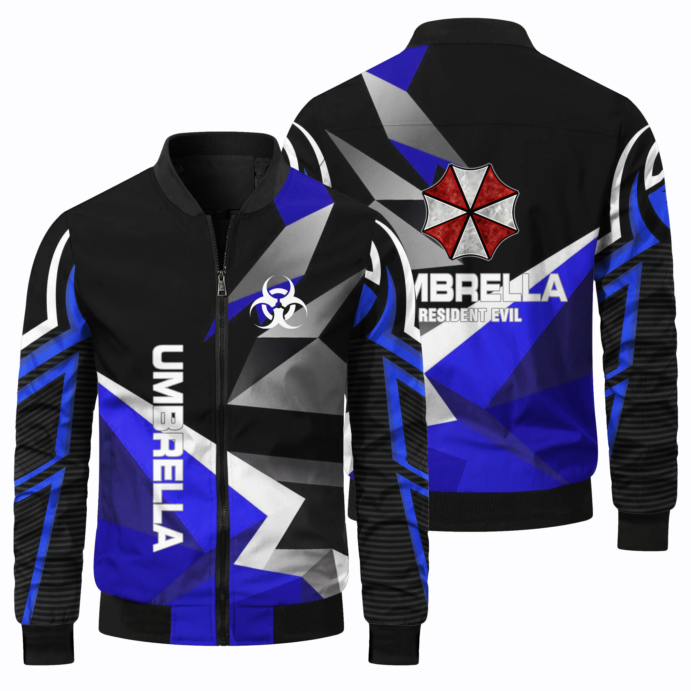 thumbnail image 1 of Chaqueta de manga larga con estampado de logotipo de automóvil en 3D para hombre 2024, para deportes al aire libre, viajes, ciclismo, todoterreno violento, cuello redondo, cremallera superior, 1 of 5