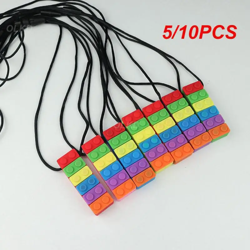 5/10PCS Chewing Gum Sensory Development Chew Necklace Function Highest Rating Portable Best Seller Chewy Tool For Healing chew teether toy
