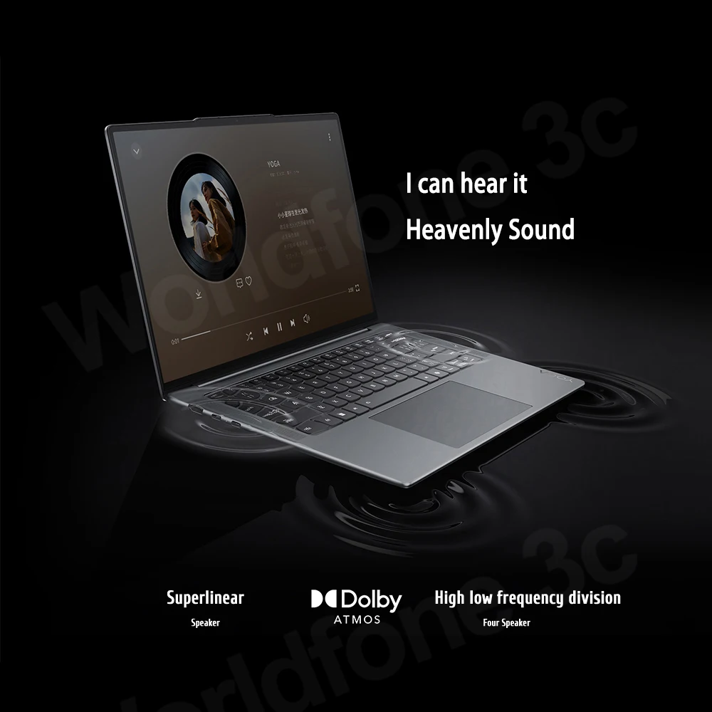 Lenovo YOGA Pro 14 AI Slim Laptop AMD Ryzen AI 9 365 RAM 32G LPDDR5X 1T SSD 14.5 inches 3K 120Hz Touchscreen Notebook PC 5