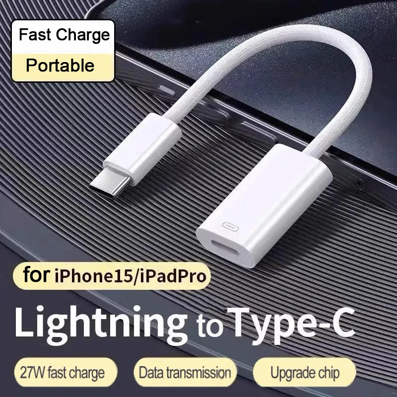 

Зарядный кабель с разъемами USB Type-C и Lightning для iphone 15