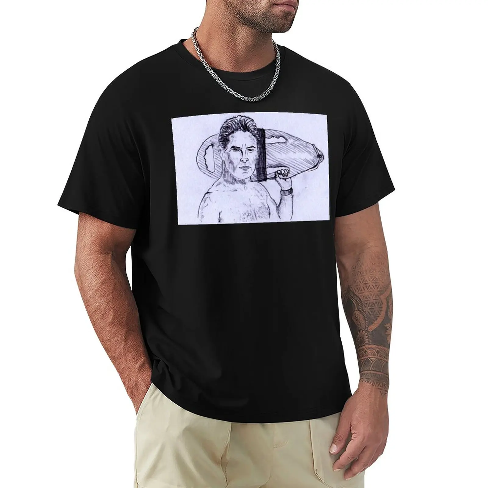 

David Hasselhoff on duty T-Shirt customs design your own customizeds cute clothes heavy weight t shirts for men