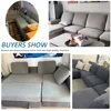 Jacquard Stretch Fabric Sofa Cover Plain Seat Couch Covers for Sofa Living Room Removable Seat Case Chaise Lounge Slipcover Pets 4