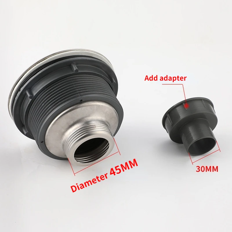 Description Picture 3 of item1PC Stainless Steel Sink Drain Basin Drainer Waste Strainer Plug Removable Waste Basket Sealing Lid Kitchen Bathroom Accessories