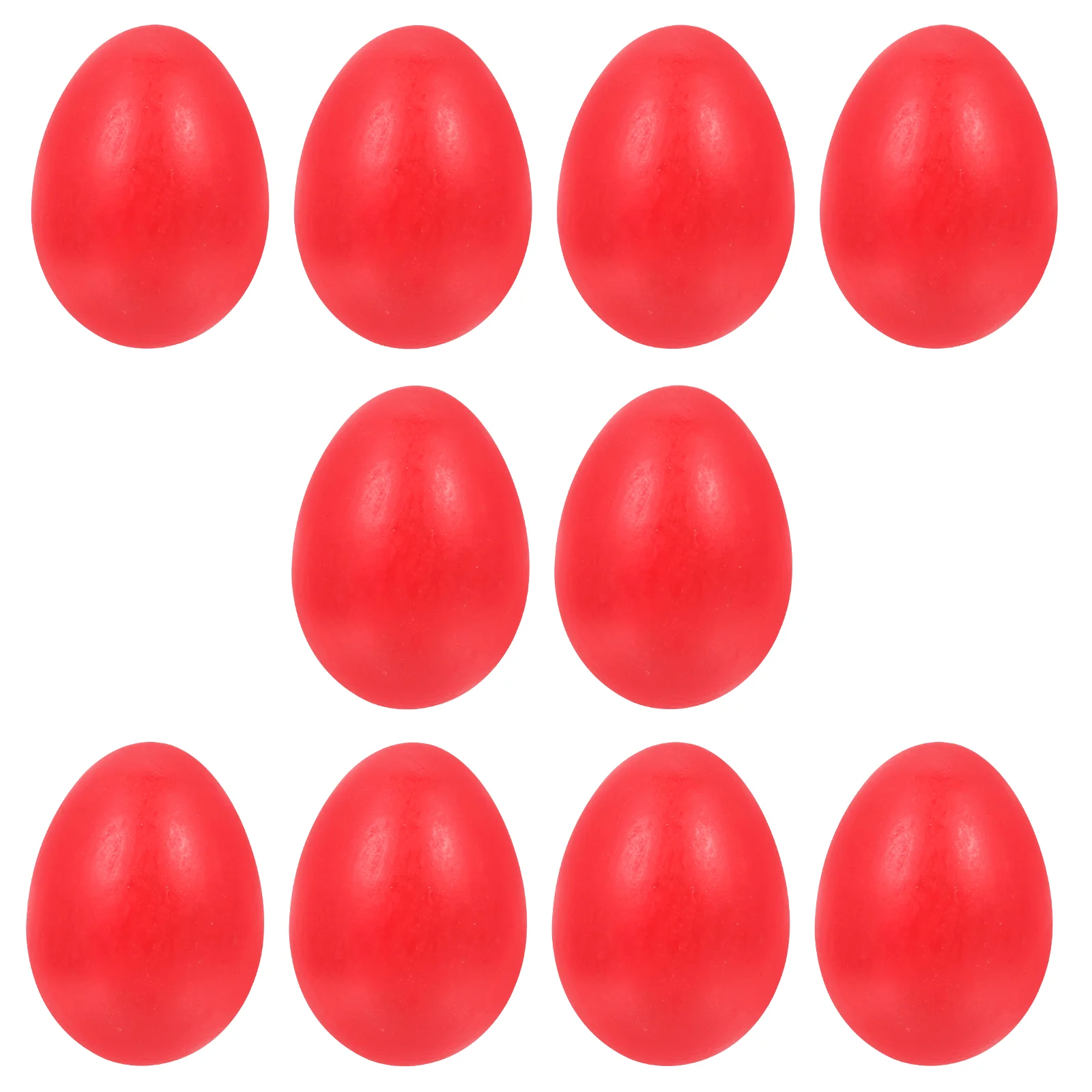 

10pcs Wooden Shape Adornments Easter Painting Simulation