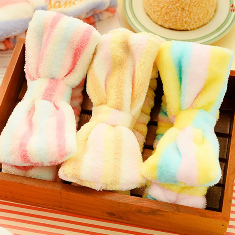 

Multifunction Girl Hairband Bath Hair Bands Soft Wrap Band Elastic Bathroom Accessories Spa Shower Face Headbands