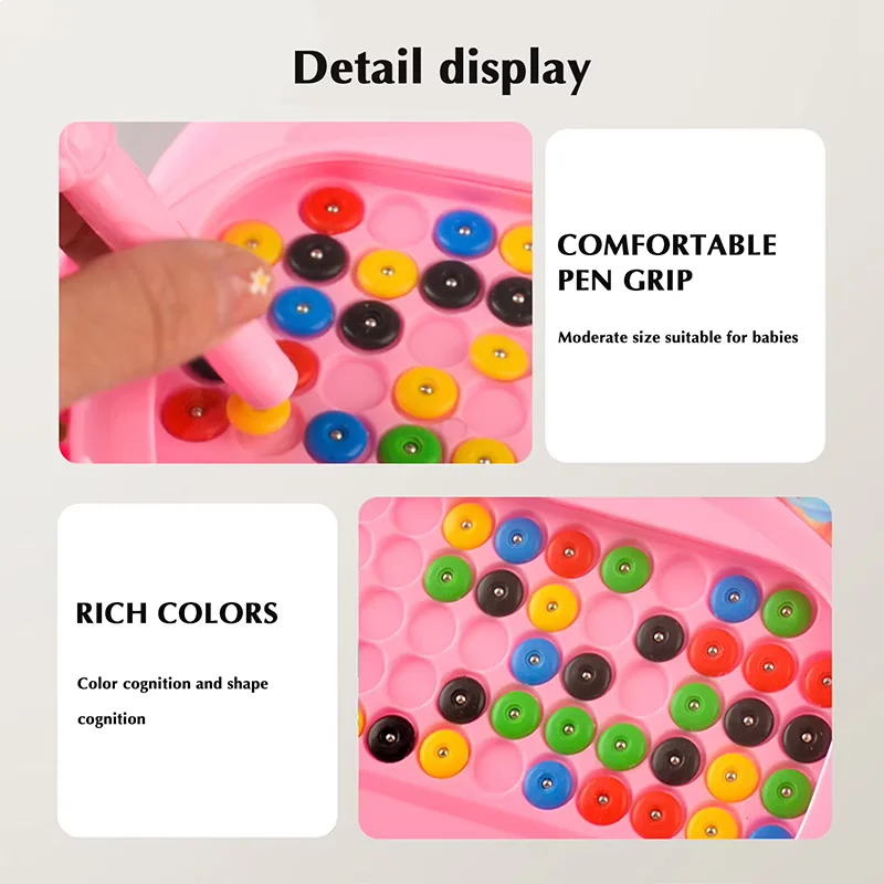 Magnetic Beads Doodle Board Drawing Toy for Kids