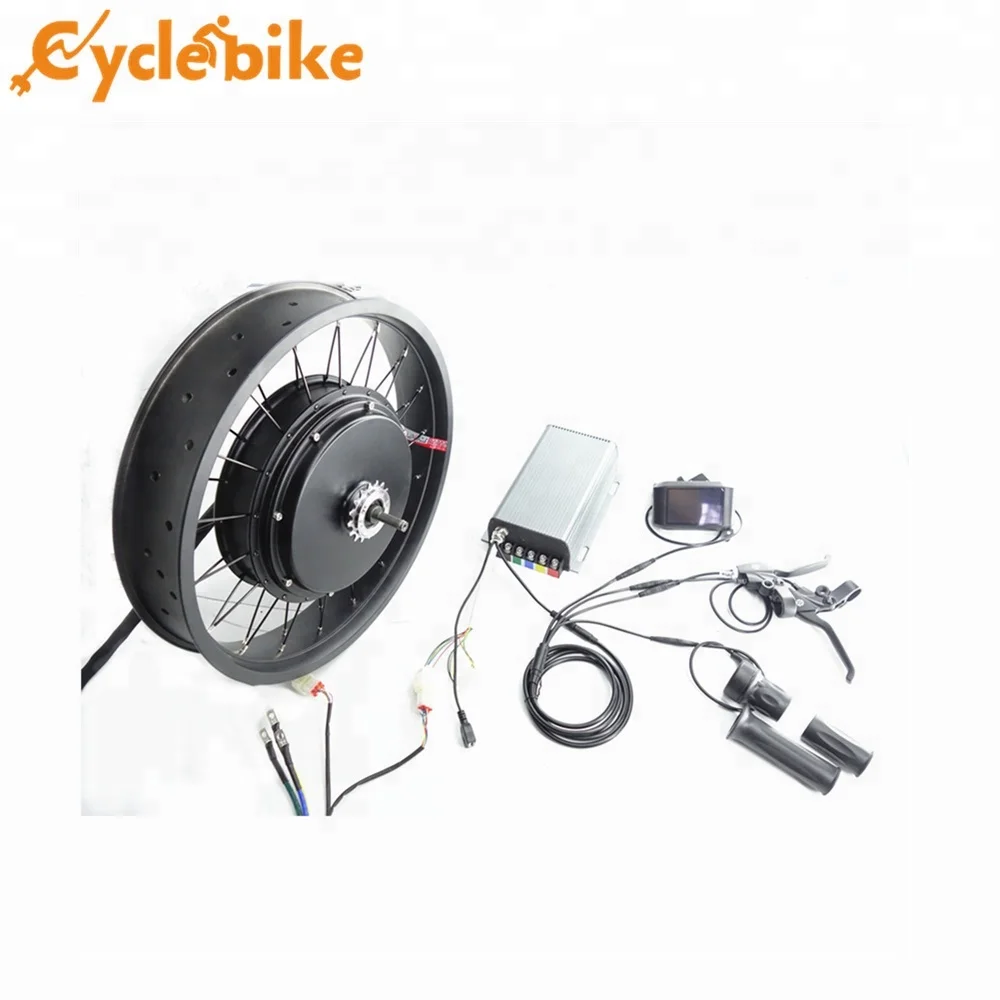 

20*4.0inch Fat Bike 72v 5000w electric bike kit hub motor kit with TFT colorful display
