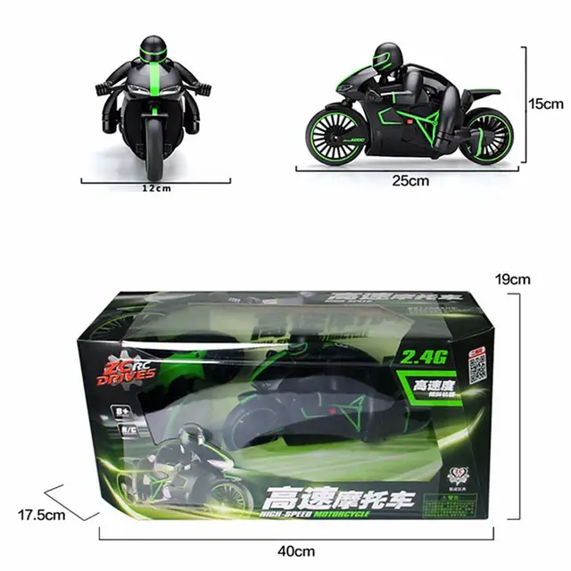 2.4GHz Mini Fashion RC Motorcycle With Cool Light High Speed RC Motorbike Model Remote Control Drift Motor Toys For Kids Gift 4