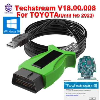 V18.00.008 TIS Techstream Per TOYOTA 2 TOYOTA2 V165 J2534 Passthru DLC3 OBDII OBD2 Auto Cavo Diagnostico Scanner Until 2023