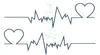 Waterproof Temporary Tattoo Sticker Body Art Love Wave Heartbeat Line Small Size Fake Tatto Flash Tatoo for Girl Women 3